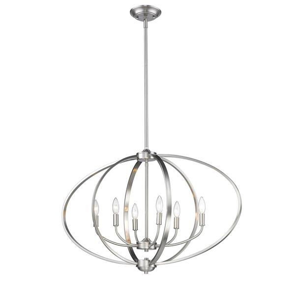 Golden Lighting Colson PW Linear Pendant Light - Pewter