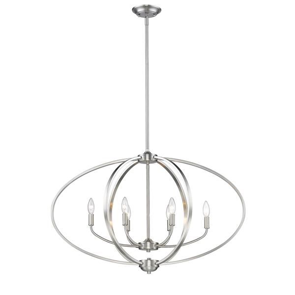 Golden Lighting Colson PW Linear Pendant Light - Pewter