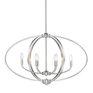 Golden Lighting Colson PW Linear Pendant Light - Pewter