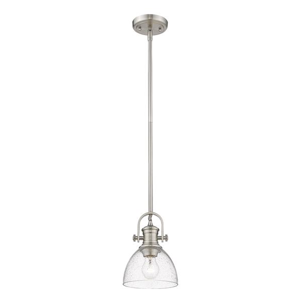 Golden Lighting Hines Mini Pendant Light - Pewter