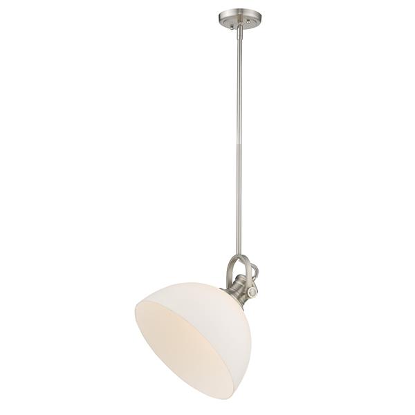 Golden Lighting Hines 1-Light Pendant Light - Pewter