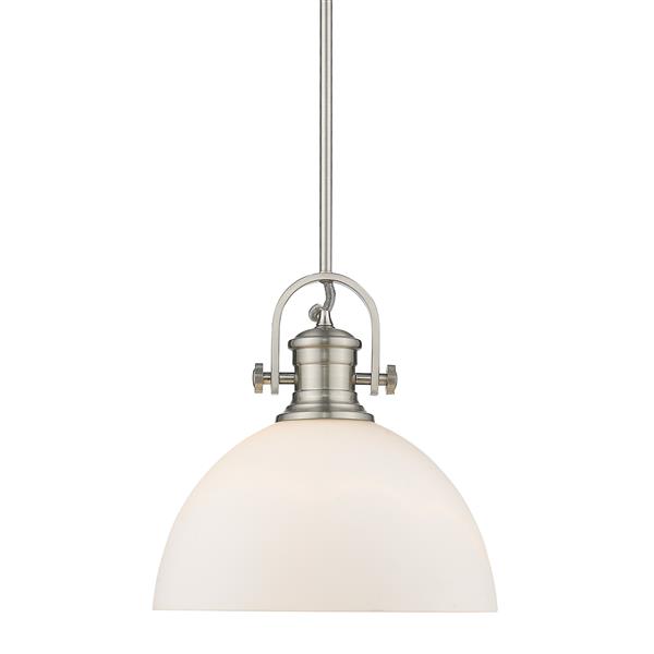 Golden Lighting Hines 1-Light Pendant Light - Pewter