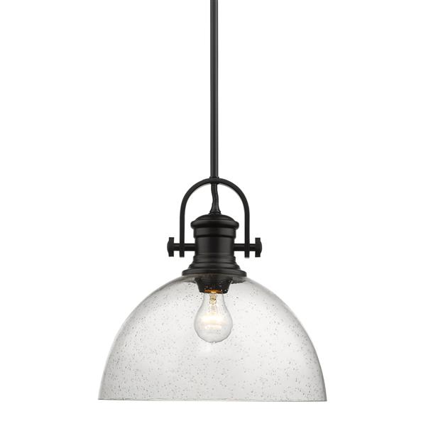 Golden Lighting Hines 1-Light Pendant Light - Black