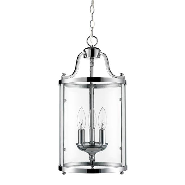 Golden Lighting Payton 3 Light Pendant Light - Chrome