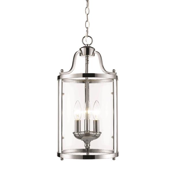 Golden Lighting Payton 3 Light Pendant Light - Chrome