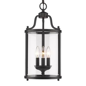 Golden Lighting Payton 3-Light Pendant Light - Black