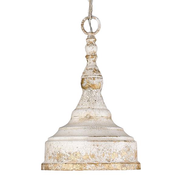 Golden Lighting Keating 1-Light Pendant Light - Antique Ivory