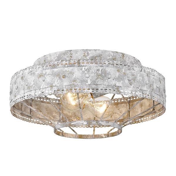 Golden Lighting Ferris Flush Mount Light - Oyster