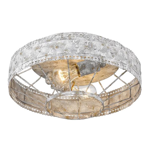 Golden Lighting Ferris Flush Mount Light - Oyster