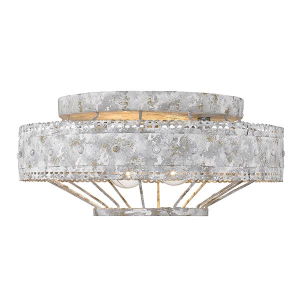 Golden Lighting Ferris Flush Mount Light - Oyster