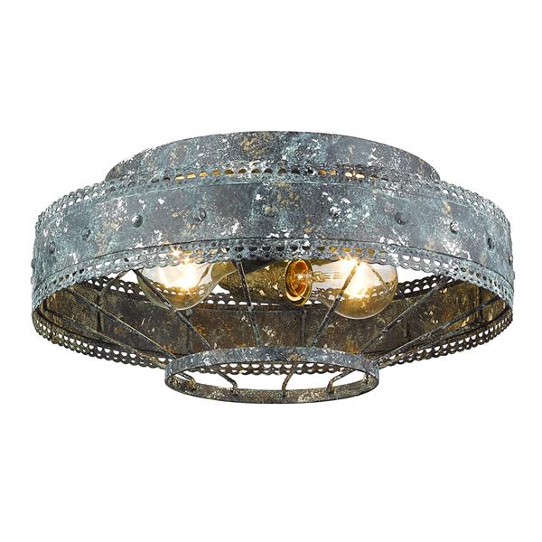 Golden Lighting Ferris Flush Mount Light - Blue