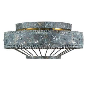 Golden Lighting Ferris Flush Mount Light - Blue