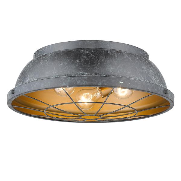 Golden Lighting Bartlett Flush Mount Light - Black