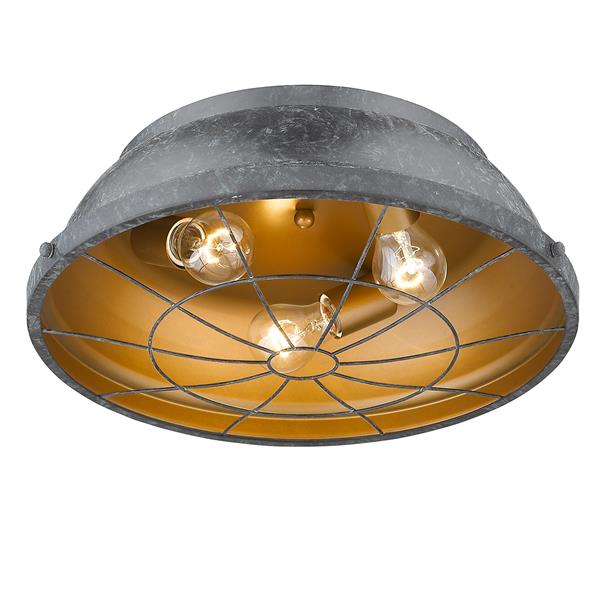 Golden Lighting Bartlett Flush Mount Light - Black