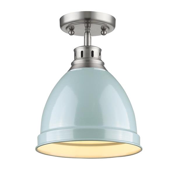 Golden Lighting Duncan Flush Mount Light - Pewter