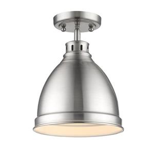 Golden Lighting Duncan Flush Mount Light - Pewter