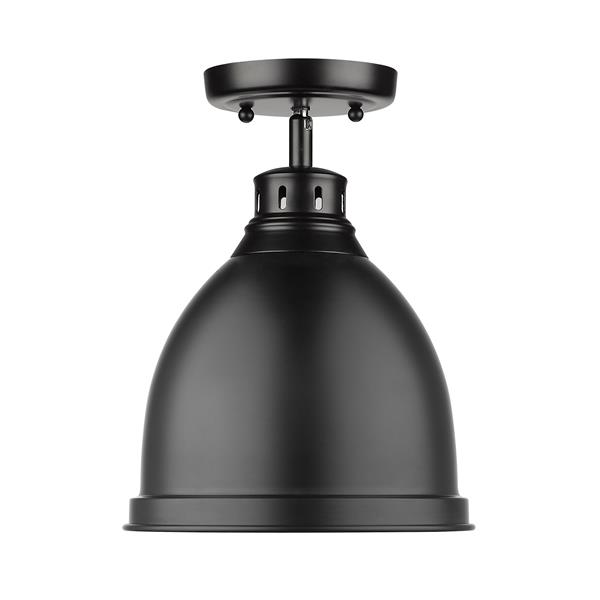 Golden Lighting Duncan Flush Mount Light - Black