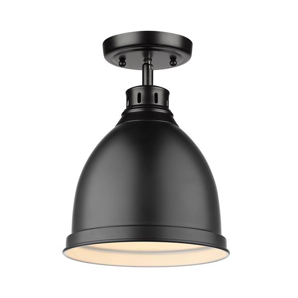 Golden Lighting Duncan Flush Mount Light - Black