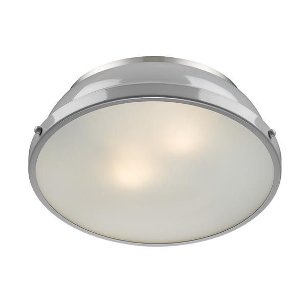 Golden Lighting Duncan Flush Mount Light - 14" - Pewter