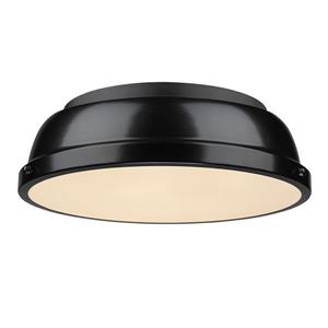 Plafonnier Duncan de Golden Lighting, 14 po, noir