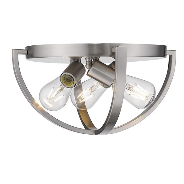 Golden Lighting Colson Flush Mount Light - Pewter