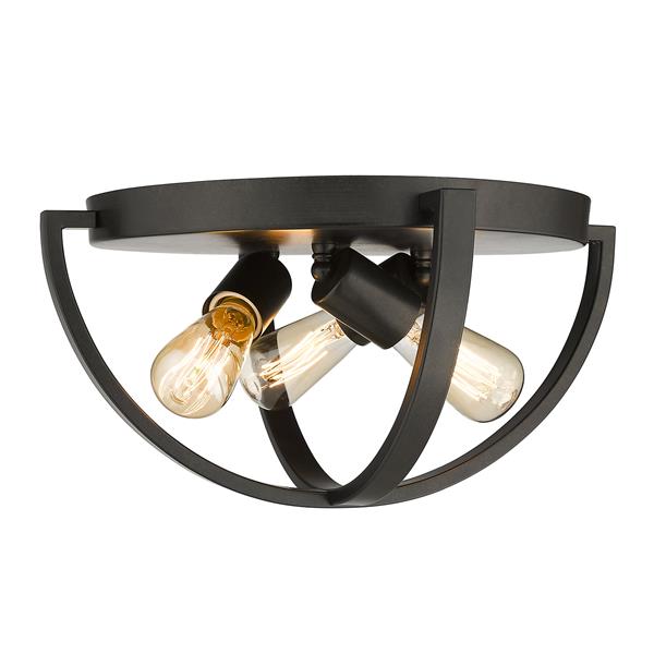 Golden Lighting Colson Flush Mount Light - Bronze