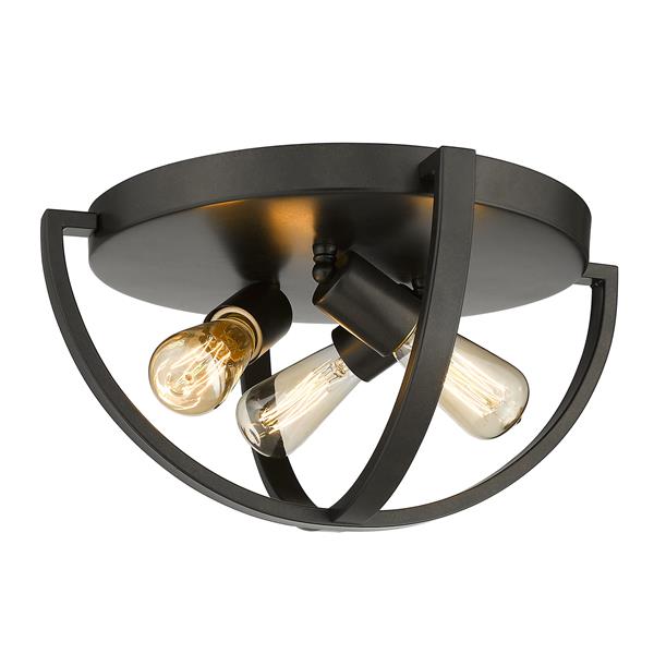 Golden Lighting Colson Flush Mount Light - Bronze