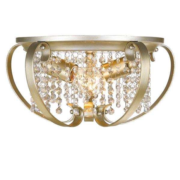 Golden Lighting Ella Flush Mount Light - White/Gold