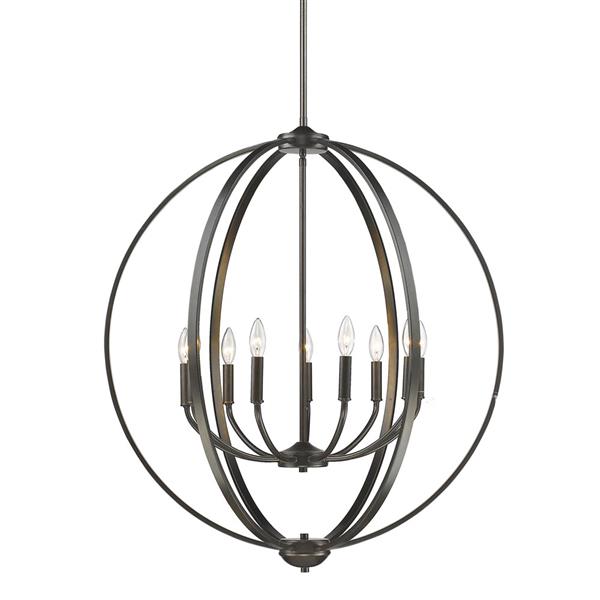 Golden Lighting Colson 9-Light Chandelier - 60W - Etruscan Bronze | RONA