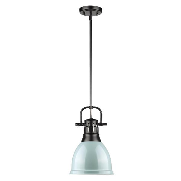 Petit luminaire suspendu Duncan de Golden Lighting, noir