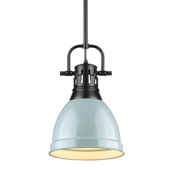 Petit luminaire suspendu Duncan de Golden Lighting, noir