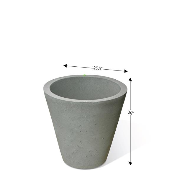Algreen Products Crete Self-Watering Planter - 26.5-in x 26-in - Taupe
