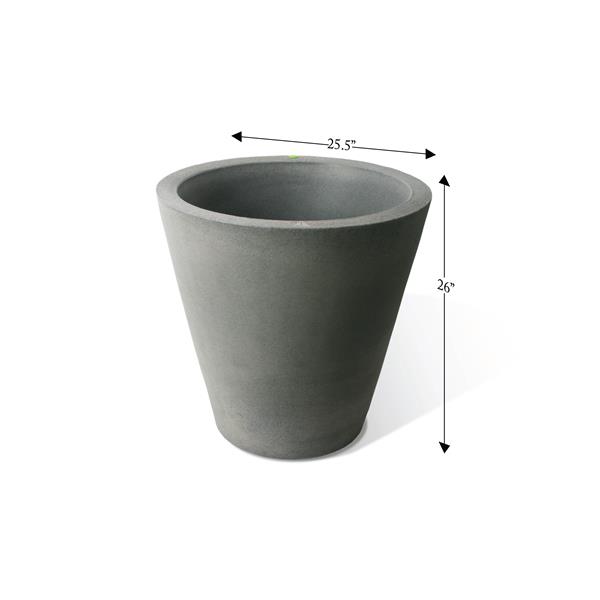 Algreen Products Olympus Self-Watering Planter - 26-in x 26-in - Taupe