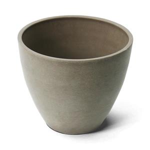 Algreen Products Valencia Round Planter - 10-in x 8.3-in - Composite - Taupe