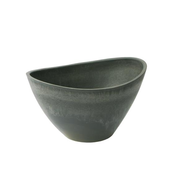 Algreen Products Valencia Bowl Planter - 10-in - Composite - Charcoal