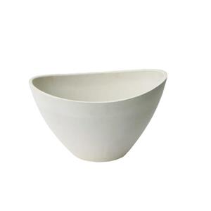 Jardinière en pot Valencia, 16" x 10", composite, blanc