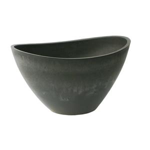 Algreen Products Valencia Bowl Planter - 20-in x 11-in - Composite - Charcoal