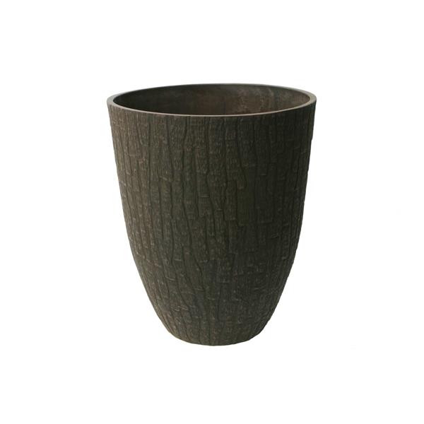 Algreen Products Valencia Planter - 15.5-in x 18-in - Composite - Brown