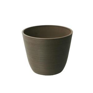 Algreen Products Valencia Round Planter - 11" x 14" - Composite - Chocolate