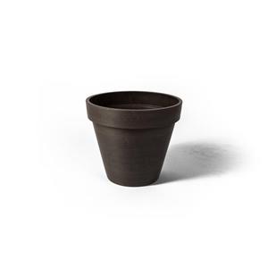 Algreen Products Valencia Round Planter - 14" x 12" - Composite - Chocolate