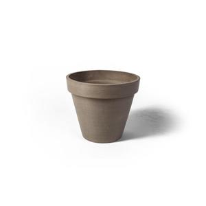 Algreen Products Valencia Round Planter - 14" x 12" - Composite - Taupe