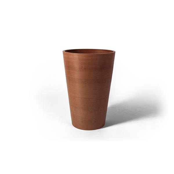 Algreen Products Valencia Round Planter - 12-in x 18-in - Terracotta