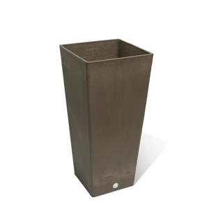 Jardinière carrée Valencia, 13" x 28", composite, taupe