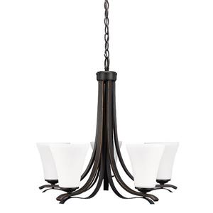 Russell Lighting Aspen Chandeler - 5-light - Bronze Oil-rubbed - 23.5-inW