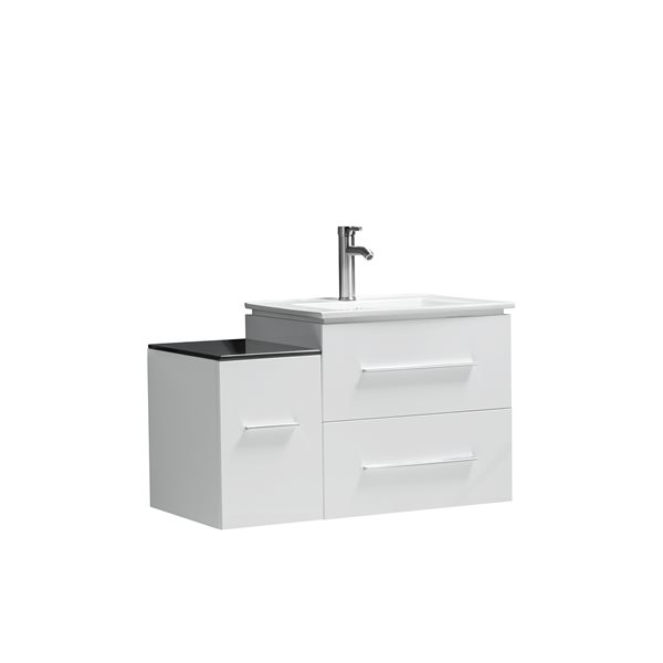 GEF Hadley Vanity with Porcelain Top, 36-in White