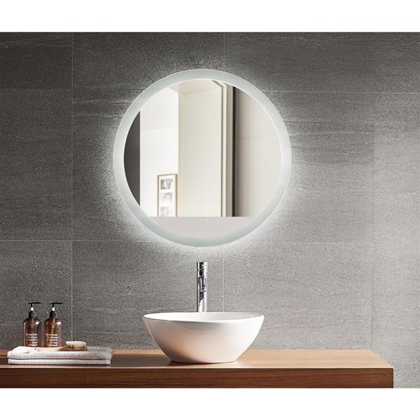 GEF Bathroom Mirror LED Lune, 24-in