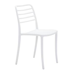 Zuo Modern Donzo Outdoor Dining Chair - 17.7-in x 18.3-in - White - Set of 2