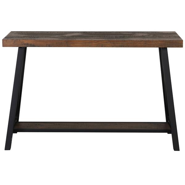 Worldwide Home Furnishings Console Table - 48-in x 30-in - Wood Veneer - Brown