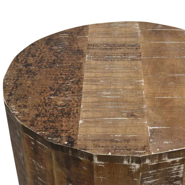 Worldwide Home Furnishings End table - 22-in x 24-in - Wood - Natural