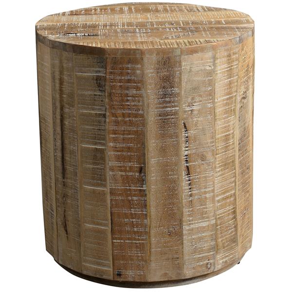 Worldwide Home Furnishings End table - 22-in x 24-in - Wood - Natural